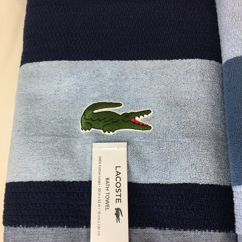6 x Lacoste Large Bath Pool Towel variation 30”x52” new with tag various colors